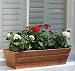 Image of wooden window box  with plastic inner liner - 65cm L x 17cm H x 22cm W