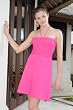 Alki'i Misses Ruched Casual Halter Tube Dress