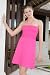 Alki'i Misses Ruched Casual Halter Tube Dress