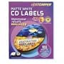 Avery 100-labels 98102 Matte White CDlabels for cd Stomper Pro