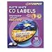 Avery 100-labels 98102 Matte White CDlabels for cd Stomper Pro
