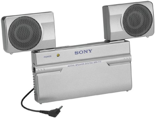 Sony SRS-T77 Travel Speakers with Worldwide Voltage AC Adaptor