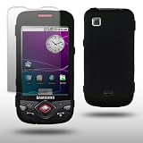 SAMSUNG i5700 GALAXY PORTAL BLACK HARD HYBRID CASE WITH SCREEN PROTECTOR BY CELLAPOD CASES