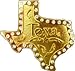 Mens GOLD TEXAS STATE Punk Rock Metal Belt Buckle
