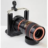 GSI Super Quality Photo Package for Cellular Mobile Phone's Camera - Long Focal 8x Zoom Optical Telephoto Extended 30x70mm Lens + Universal Holder Mount for All Sizes - Turn your Cell Phone into a High-End Camera