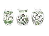 Portmeirion Botanic Garden Hand-Painted Mini Vases, Set of 3