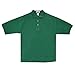 KC SPORT® Men's Golf Short Sleeve Solid Polo Shirt with Striped Collar Cuffs