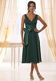 Charmeuse Tie-Waist Dress