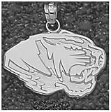 Logo Art Missouri Tigers Sterling Silver Team Logo 9/16 Pendant