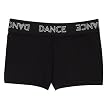 Girls' Shorts with Dance Print - Black