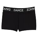 Girls' Shorts with Dance Print - Black