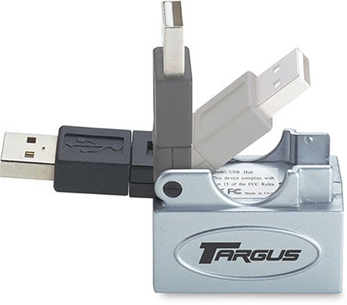 Targus PAUH112U USB 1.1 Micro Swivel 4-Port Hub (Silver)