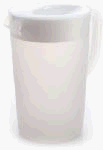 Rubbermaid #3063-RD-WHT Gallon Covered Pitcher