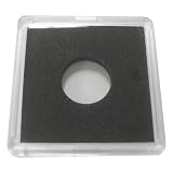 2x2 Plastic Coin Holder with Black Insert - Dime (25 Holders)