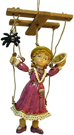 New Little Miss Muffet Marionette Puppet Baby Nursery Rhyme Christmas Ornament