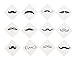Mustache Party Tattoos - (72 Pack) Fingerstache. Movember