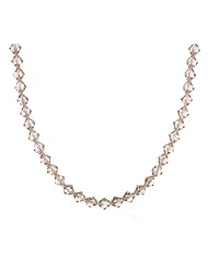 Sterling Silver Swarovski Elements Crystal Choice 8mm Beaded Necklace, 24"