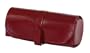 Compact Travel Jewelry Roll Up Case Leather Burgundy Red Purple Wine Tech Swiss SALE