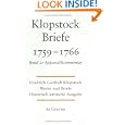 Friedrich Gottlieb Klopstock Briefe 1759-1766: Apparat/ Kommentar