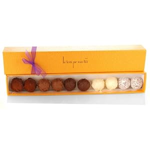 1/4 - Organic Chocolate Truffles Assorted 10 Pieces