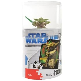 Star Wars 100 Piece Jigsaw Puzzle With Collectable Yoda Mini Figure Ages 5+