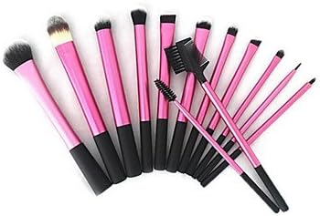 nananana 13pcs Red Super Soft Taklon Hair Makeup Brush Basic Professional Kit