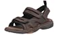 Clarks Men's Hudson Sandal, Brown Oily Leather, 10 M
