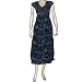 Long Sun Dress Casual Tank Spaghetti Straps Flirty Cotton Fabric Made in India Size 12 (sds123a)