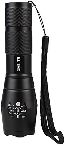 Tactical 5000 Lumen Zoomable T6 LED Flashlight Focus Torch Zoom Lamp Light US039