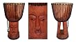 Wood djembe drum, 'Tears of Joy'