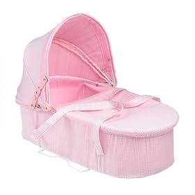 Gingham 3-In-1 Doll Pram/ Carrier/ Stroller- Pink