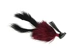 Rabbit Hair Weedless Jigs - Red Black 1/4 oz.