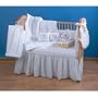Trend Lab Pique Flannel Crib Blanket in White