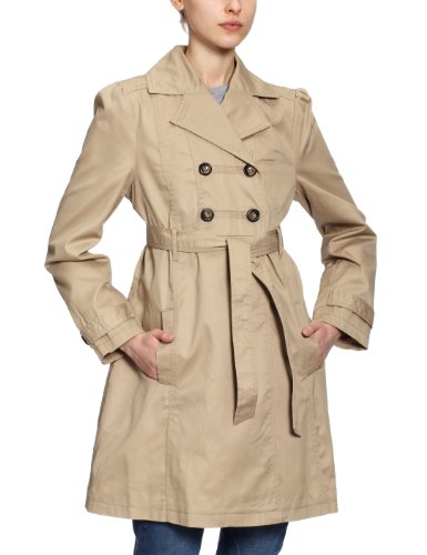 MAMALICIOUS Damen Trench Coat, 13072485, Gr. 38 (M) Beige (SILVER MINK) Preisvergleich
