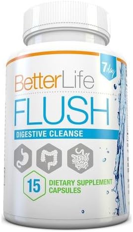 Cleanse Your Colon and Detox with Flush - A 7 Day Safe, Natural &amp; Herbal Digestive Cleanse Better Than Tea With Psyllium Husk and Senna Leaf