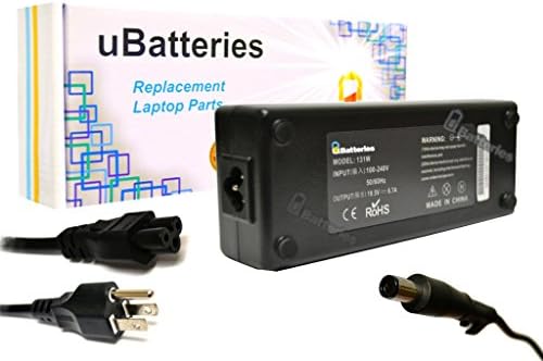 UBatteries AC Adapter Charger Dell Vostro V13 M582J 0M582J OM582J M585J 0M585J OM585J MK911 0MK911 OMK911 330-3614 330-3615 330-4279 - 130W, 19.5V