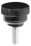 DimcoGray Phenolic Knurled Knobs 1 3/8 OD, 1/4-20 Thread, 1/2 Length, Black