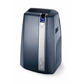 DeLonghi PAC W130E 13,000-BTU Eco-Friendly Portable Air Conditioner with Water Technology