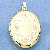 14kt Tri-Color Locket