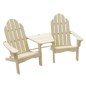 Cottage Classics Adirondack Tete-A-Tete - Yellow by 