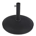 Concrete Umbrella Base - Black