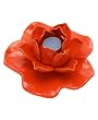 Orange Ceramic Lotus Tea light Holder