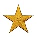 ID 3449 Yellow Star Patch Symbol Space Night Sky Embroidered Iron On Applique