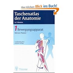 Taschenatlas der Anatomie, 3 Bde., Bd.1, Bewegungsapparat