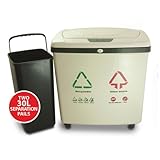 iTouchless Fully Automatic 2-Compartment Recycle Touchless Trashcan NX, 16 Gallon
