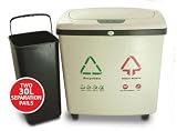 iTouchless Fully Automatic 2-Compartment Recycle Touchless Trashcan NX, 16 Gallon (60 Liter)