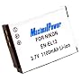 Maximal Power DB NIK EN-EL12 Replacement Battery for Nikon Digital Camera/Camcorder (Black)