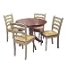Kitchen & Housewares : Wave Round Pedestal Dining Collection - Antique White