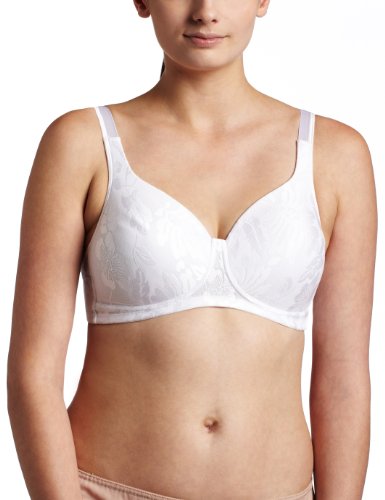 Playtex Womens Secrets Wire Free Seamless Shaping Bra, White, 46DD