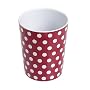 Set of 4 Melamine Polka Dot Beakers / Cups- RED
